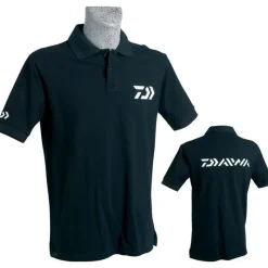 Daiwa Polo Manches Courtes Homme - Noir * T-Shirts, Polos & Chemises