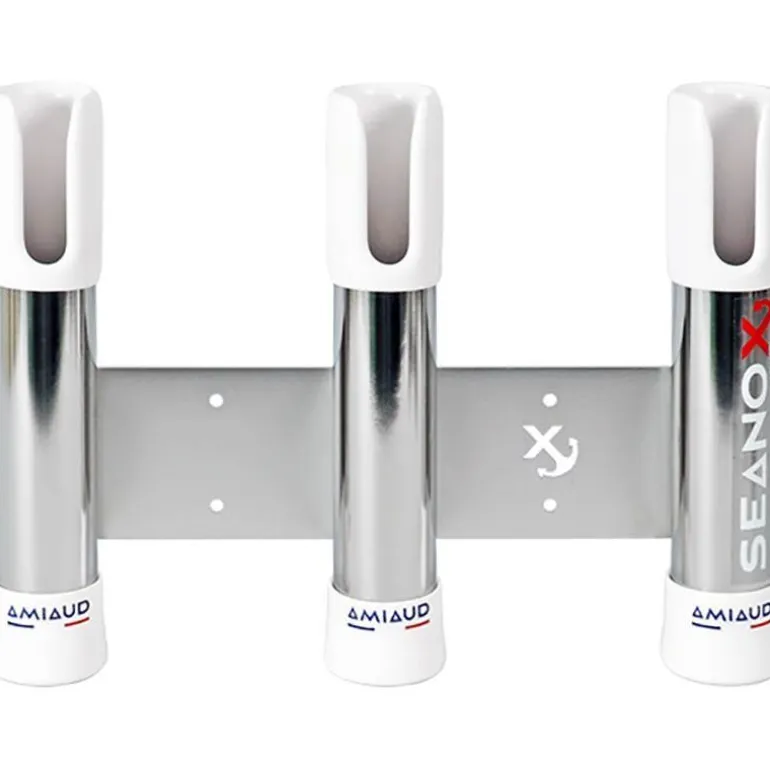 Porte Canne Seanox Inox Embout Fendu 3 Cannes