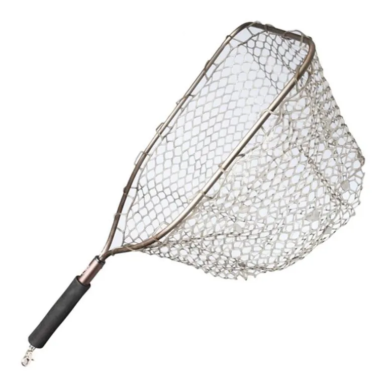 Épuisette Raquette Adamsbuilt Alu Trout Net Rubber 19