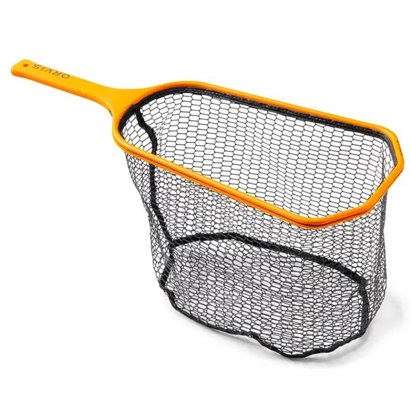 Orvis Épuisette Raquette Wide Mouth Hand Net Find My Net Orange * Epuisettes - Raquettes