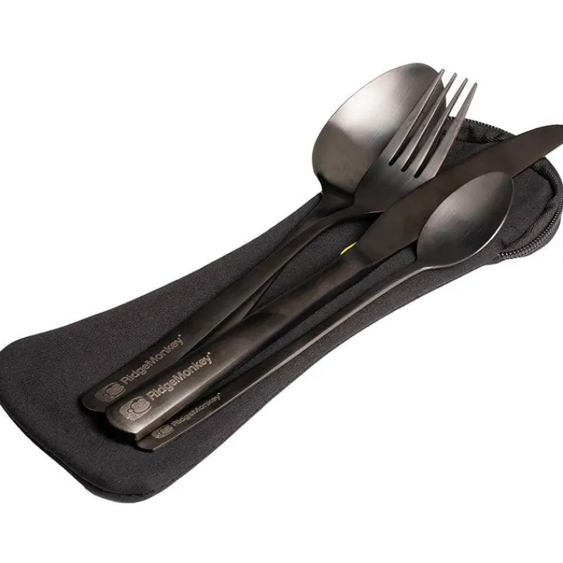 Ridge Monkey Set De Couverts Dlx Cutlery Set * Bivouac
