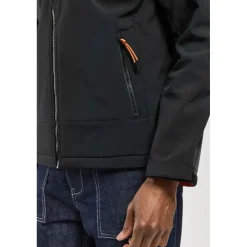 Bermudes Softshell Homme À Capuche Seaboard - Noir * Sweats & Polaires