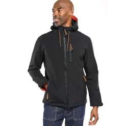 Bermudes Softshell Homme À Capuche Seaboard - Noir * Sweats & Polaires