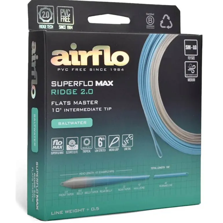 Soie Mouche Airflo Superflo Max Ridge 2.0 Flats Master Intermediate Tip