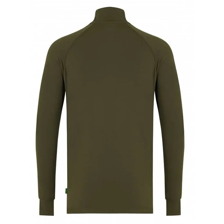 Sous Vêtement Homme Korda Mock Neck Thermal Ls Shirt - Olive