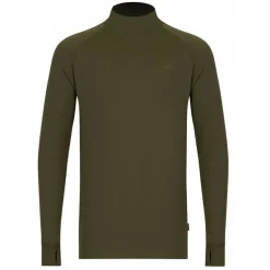Sous Vêtement Homme Korda Mock Neck Thermal Ls Shirt - Olive