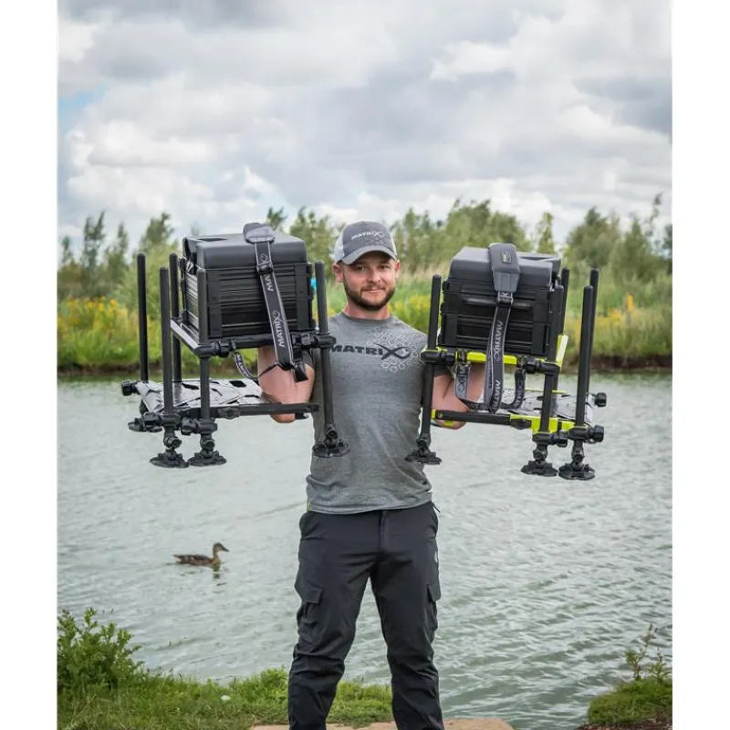 Fox Matrix Station F25 Pro Seatbox - Lime Edition * Stations - Paniers Sièges
