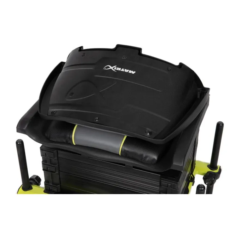 Fox Matrix Station F25 Pro Swivel Seatbox - Lime Edition * Stations - Paniers Sièges