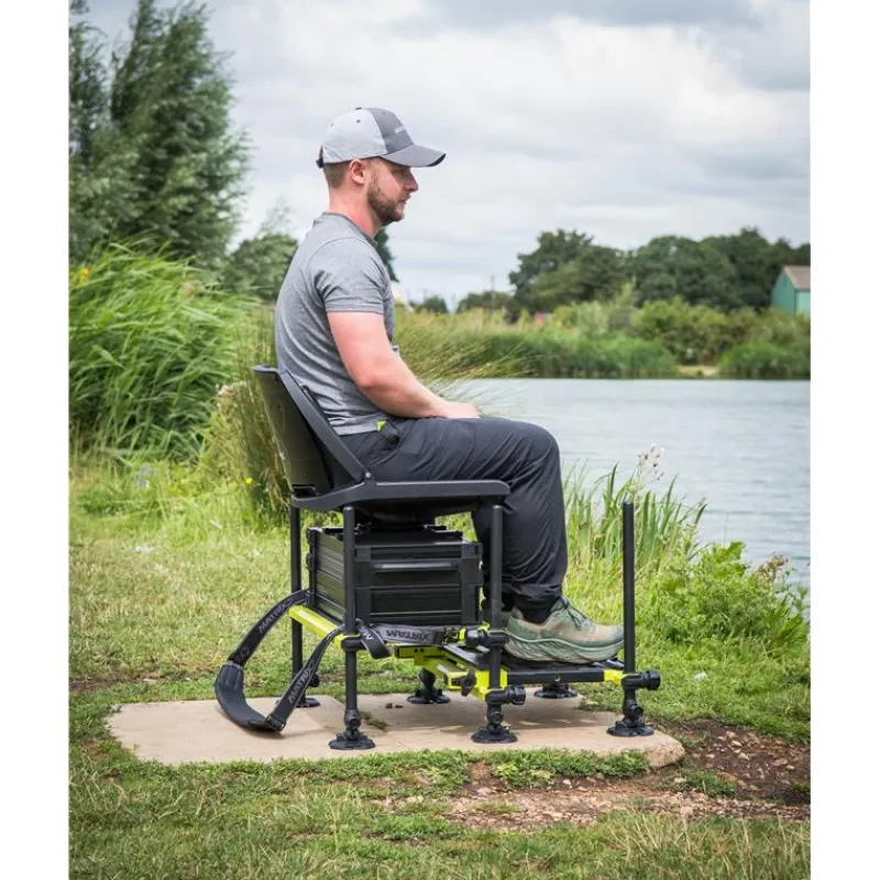 Fox Matrix Station F25 Pro Swivel Seatbox - Lime Edition * Stations - Paniers Sièges