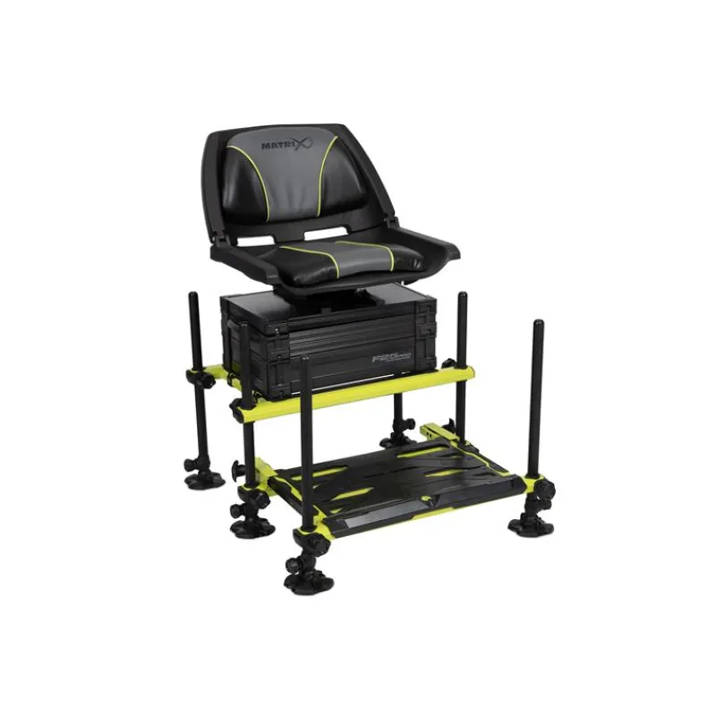Fox Matrix Station F25 Pro Swivel Seatbox - Lime Edition * Stations - Paniers Sièges