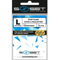 Sunset Stop Float St-S-5024 Stick Transparent À Paillettes * Montage Ligne