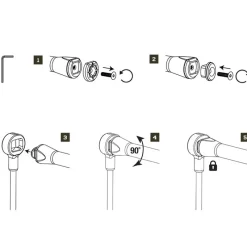 Nash Support De Canne Arriére Scope Butt Lock Peg * Rod Pods – Supports