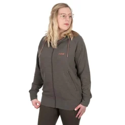 Sweat Femme Fox Wc Zipped Hoodie - Olive