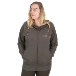Sweat Femme Fox Wc Zipped Hoodie - Olive
