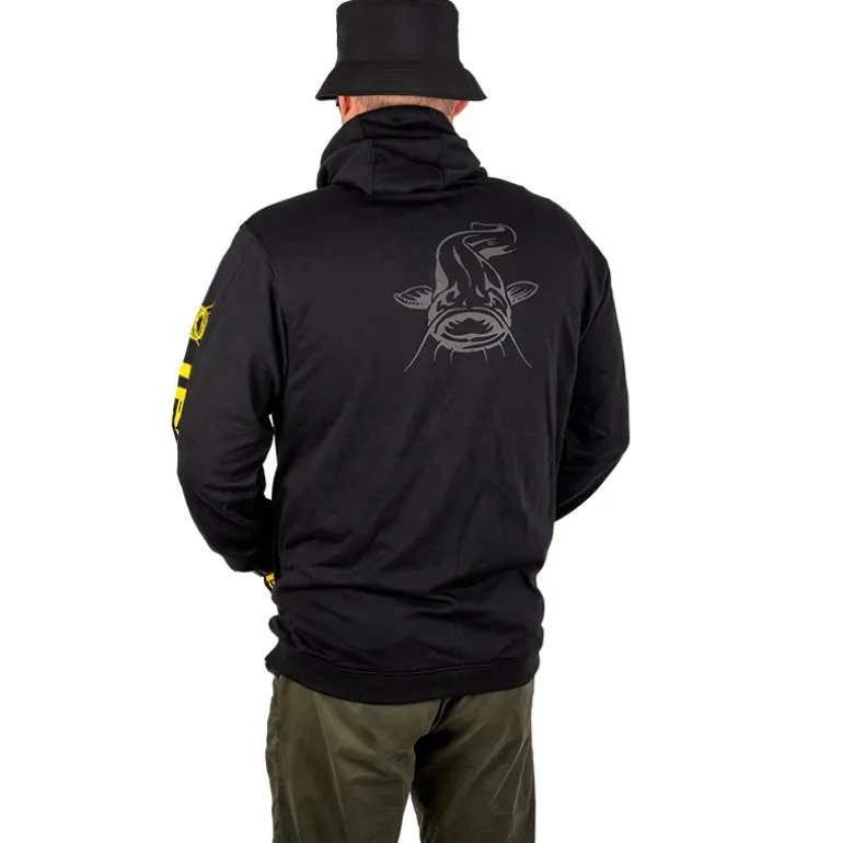 Sweat Homme Black Cat Black Zipped Hoody - Noir
