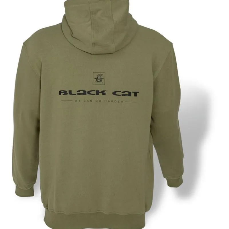Black Cat Sweat Homme Hoodie - Kaki * Sweats & Polaires