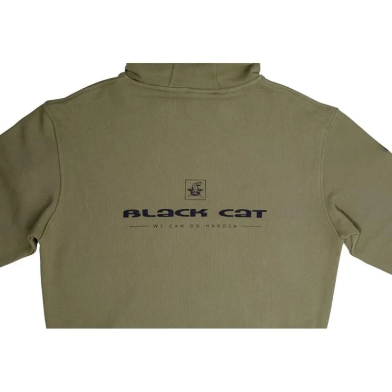 Black Cat Sweat Homme Hoodie - Kaki * Sweats & Polaires