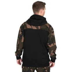 Sweat Homme Fox Lw Black/Camo Split Zip Hoody - Noir/Camo