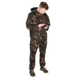 Fox Sweat Homme Lw Khaki/Camo Split Zip Hoody - Camo * Sweats & Polaires