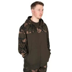Fox Sweat Homme Lw Khaki/Camo Split Zip Hoody - Kaki/Camo * Sweats & Polaires
