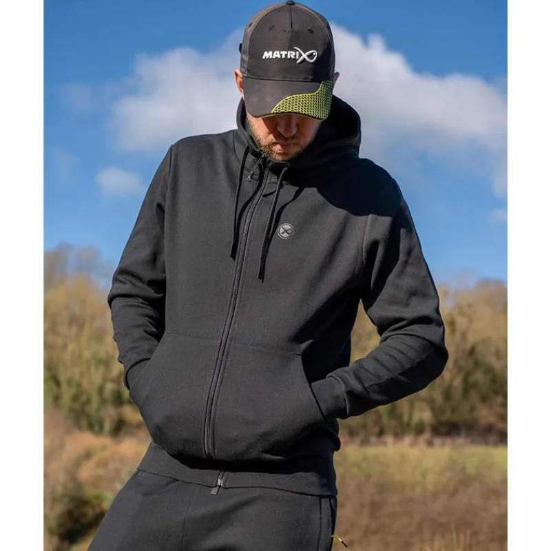 Fox Matrix Sweat Homme Stealth Zipped Hoody - Noir * Sweats & Polaires