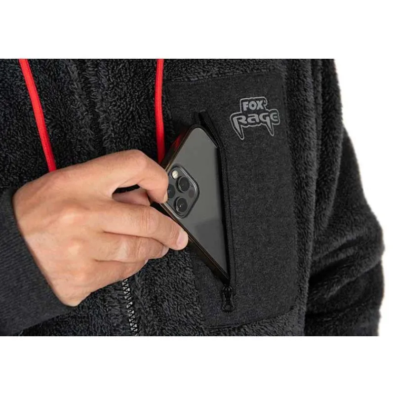 Fox Rage Sweat Homme Reversible Sherpa Hoody - Noir * Sweats & Polaires