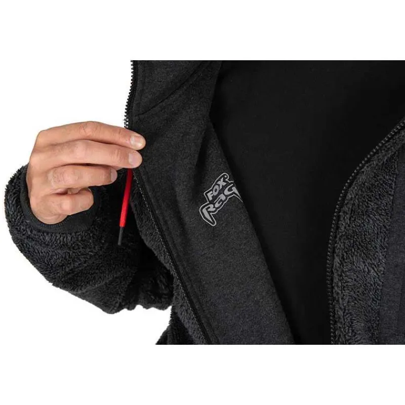 Fox Rage Sweat Homme Reversible Sherpa Hoody - Noir * Sweats & Polaires