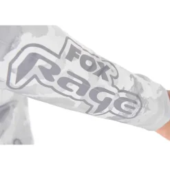 Fox Rage Sweat Homme Uv Hooded Light Camo Top - Gris * Anti-Uv|Sweats & Polaires