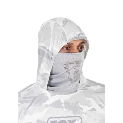 Fox Rage Sweat Homme Uv Hooded Light Camo Top - Gris * Anti-Uv|Sweats & Polaires