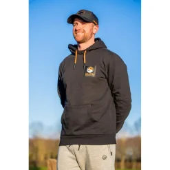 Guru Sweat Homme Black Patch Hoodie - Noir * Sweats & Polaires