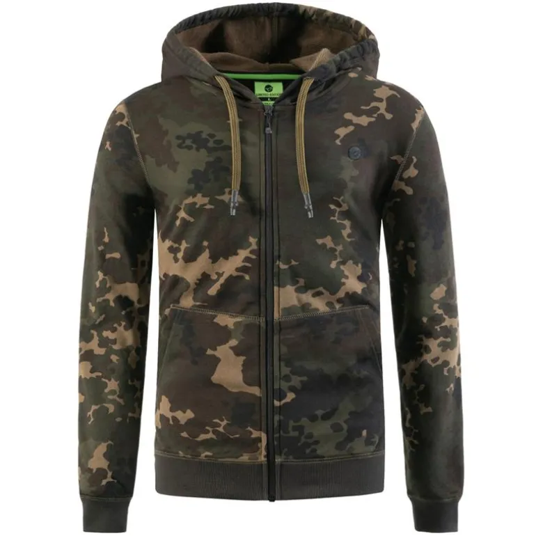 Sweat Homme Korda Zip Hoodie - Camo Noir
