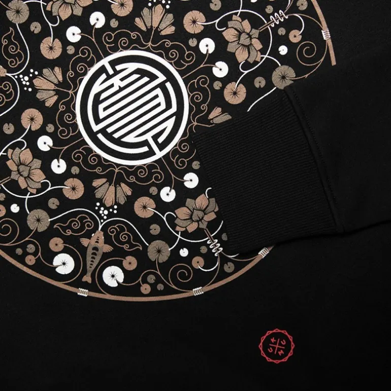 Sweat Homme Kumu Lotus Hoodie - Noir