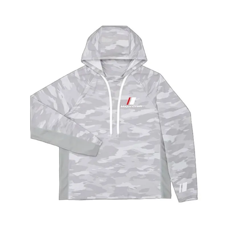 Major Craft Sweat Homme Sun Protection Hoodie - Gris Clair * Anti-Uv