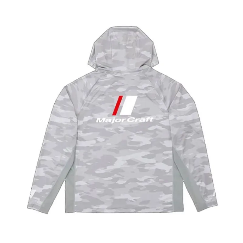 Major Craft Sweat Homme Sun Protection Hoodie - Gris Clair * Anti-Uv