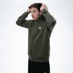 Nash Sweat Homme Make It Happen Badge Zipped - Vert * Sweats & Polaires