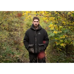 Nash Sweat Homme Zero Tolerance Sherpa Fleece Hoody - Camo * Sweats & Polaires