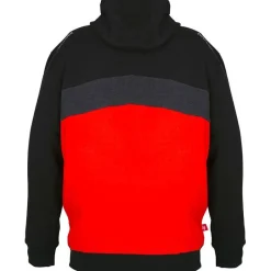 Nytro Sweat Homme Zipped Hoody Tri-Color - Black/Dark Marl Grey Red * Sweats & Polaires