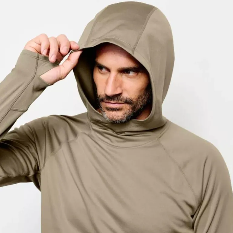 Sweat Homme Orvis Pro Sun Hoodie - Safari Green
