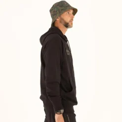 Trakker Sweat Homme Cr Logo Hoody Black Camo - Noir * Sweats & Polaires