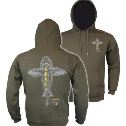 Vass Sweat Homme Carp Rising Hoodie - Kaki * Sweats & Polaires