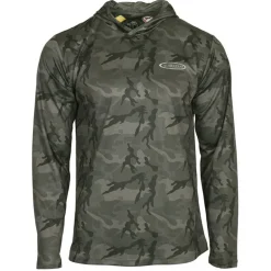 Sweat Homme Vision Bamboo Bug & Uv Hoodie - Olive