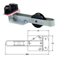 Taquet Coinceur Eco Pike'n Bass Avec Poulie