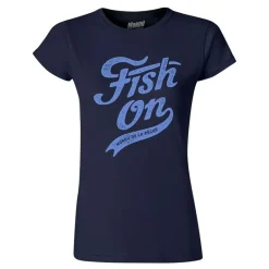 Cyril Chauquet Tee Shirt Manches Courtes Femme Fish On Vintage - Marine * Calendriers De L'Avent|Calendriers De L'Avent