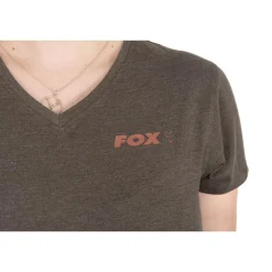 Fox Tee Shirt Manches Courtes Femme Wc V Neck T - Olive * T-Shirts, Polos & Chemises