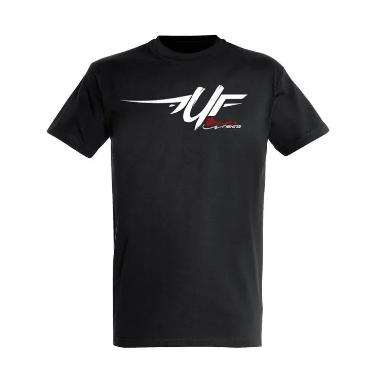 Tee Shirt Manches Courtes Homme Ultimate Fishing - Noir