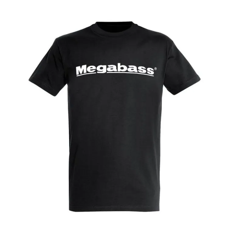 Tee Shirt Manches Courtes Homme Megabass - Noir