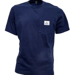 Tee Shirt Manches Courtes Homme Illex Hard Work - Bleu Navy