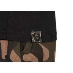 Tee Shirt Manches Courtes Homme Fox Black/Camo Logo T-Shirt - Noir