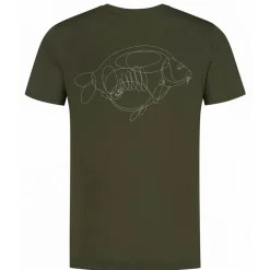 Korda Tee Shirt Manches Courtes Homme One Liner Tee - Olive * T-Shirts, Polos & Chemises