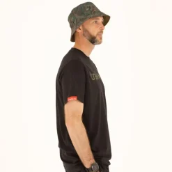 Trakker Tee Shirt Manches Courtes Homme Cr Logo T-Shirt Black Camo - Noir * T-Shirts, Polos & Chemises